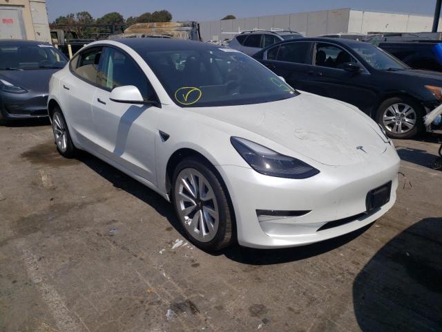 Salvage cars for sale from Copart Hayward, CA: 2022 Tesla Model 3