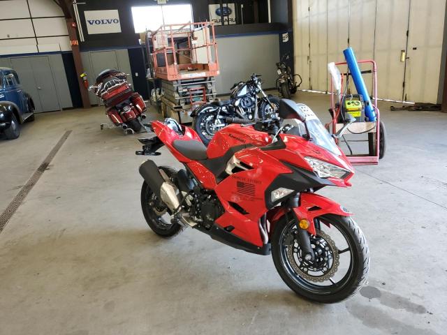 Salvage cars for sale from Copart East Granby, CT: 2021 Kawasaki EX400