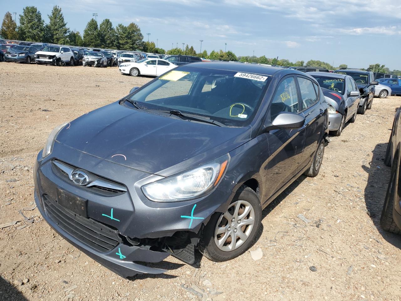 2012 Hyundai Accent Gls VIN: KMHCT5AE8CU028794 Lot: 59426662