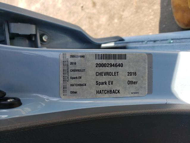 2016 CHEVROLET SPARK EV 2 KL8CL6S03GC551853