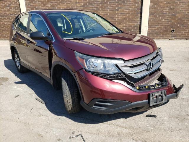 Salvage cars for sale from Copart Wheeling, IL: 2012 Honda CR-V LX