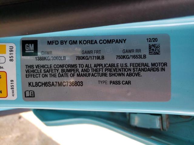 2021 CHEVROLET SPARK ACTI KL8CH6SA7MC736803