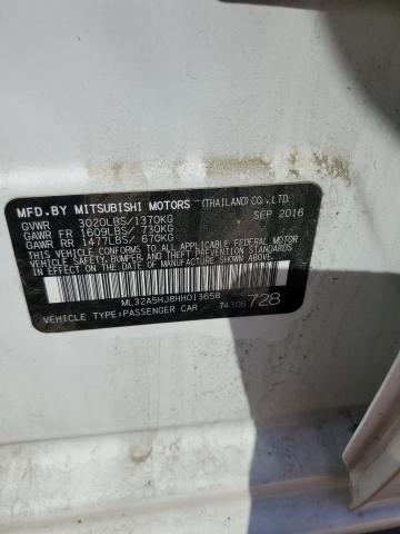 2017 MITSUBISHI MIRAGE GT ML32A5HJ8HH013658