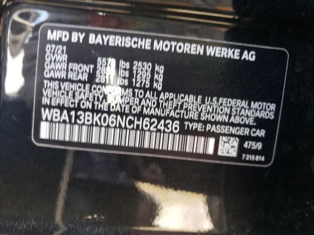 WBA13BK06NCH62436 BMW M550xi