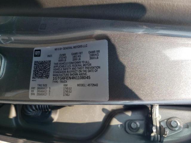 2022 GMC CANYON AT4 1GTG6FEN4N1108045