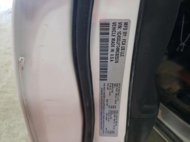 2021 DODGE DURANGO PU 1C4SDJFT4MC823376