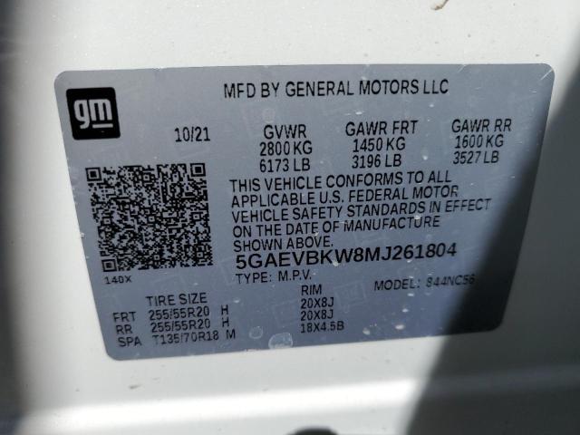 2021 BUICK ENCLAVE PR 5GAEVBKW8MJ261804