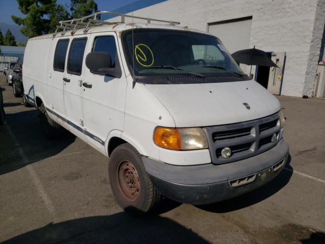 Salvage cars for sale from Copart Rancho Cucamonga, CA: 2000 Dodge RAM Van B3