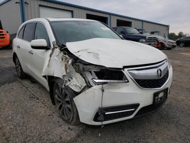 Salvage cars for sale from Copart Chambersburg, PA: 2014 Acura MDX Techno