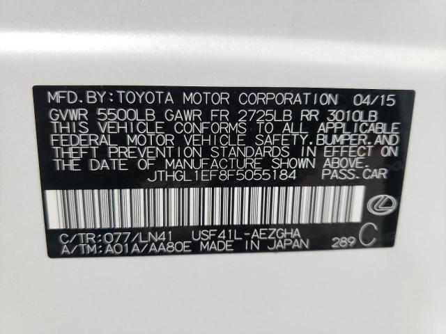 2015 LEXUS LS 460L JTHGL1EF8F5055184