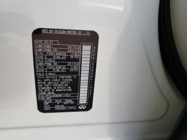 2021 INFINITI QX50 AUTOG 3PCAJ5DB5MF119521