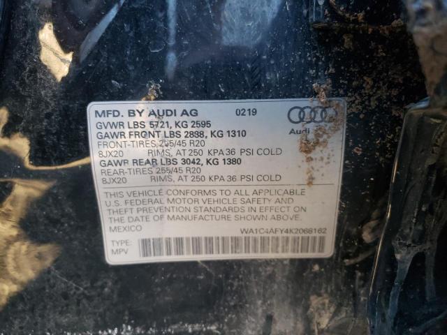 2019 AUDI SQ5 PRESTI WA1C4AFY4K2068162