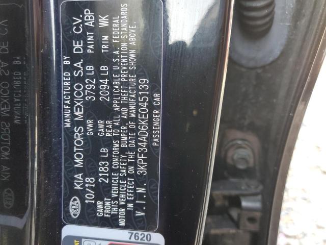 2019 KIA FORTE GT L - 3KPF34AD6KE045139