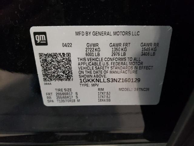 2022 GMC ACADIA AT4 1GKKNLLS3NZ160129