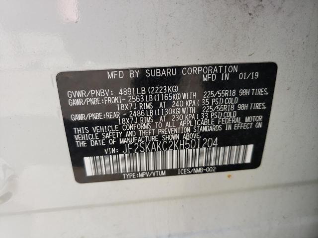 JF2SKAKC2KH501204 Subaru Forester Sport