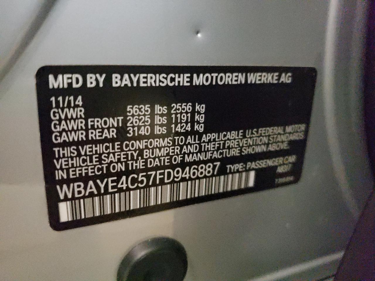 WBAYE4C57FD946887 2015 BMW 740 Li