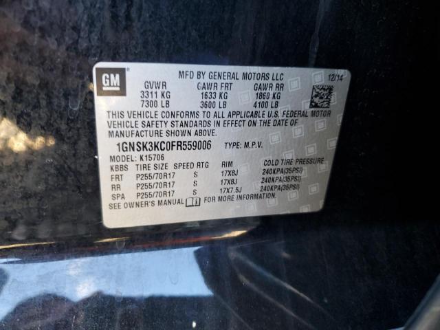 2015 CHEVROLET TAHOE SPEC 1GNSK3KC0FR559006