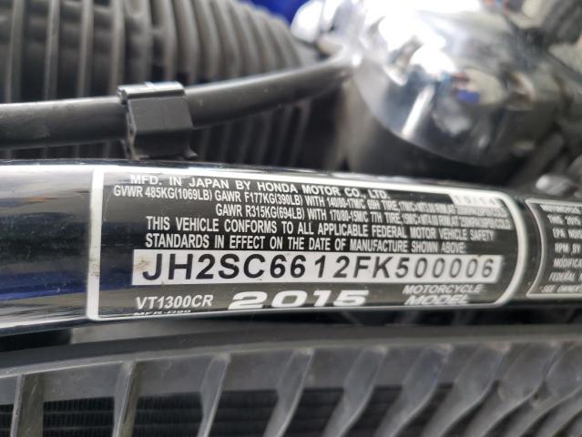 2015 HONDA VT1300 CR JH2SC6612FK500006