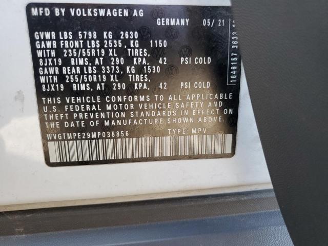 2021 VOLKSWAGEN ID.4 PRO S WVGTMPE29MP038856