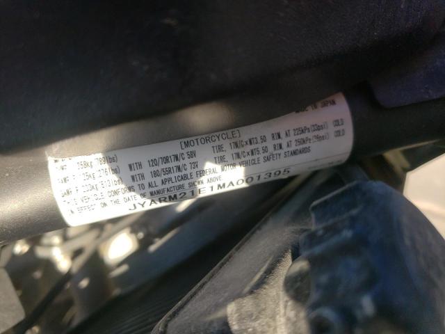 2021 YAMAHA XSR700 JYARM21E1MA001395
