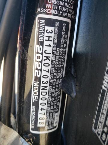 2022 HONDA NVA110 B 3H1JK0703ND004788