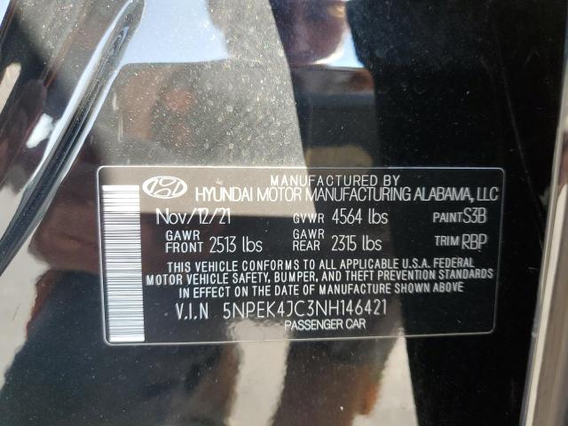 2022 HYUNDAI SONATA N L 5NPEK4JC3NH146421