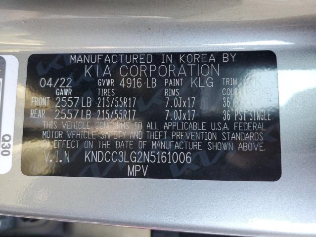 2022 KIA NIRO S KNDCC3LG2N5161006