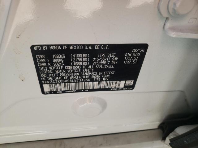 2020 HONDA HR-V TOURI 3CZRU6H98LM734950