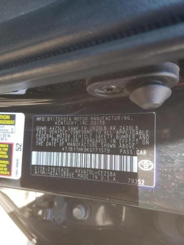 2019 TOYOTA CAMRY L - 4T1B11HK9KU771579