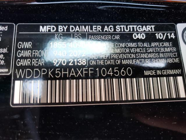 2015 MERCEDES-BENZ SLK 350 WDDPK5HAXFF104560