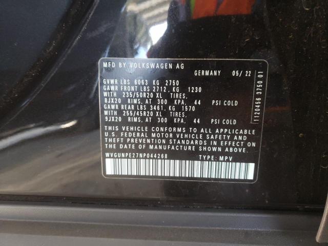 2022 VOLKSWAGEN ID.4 PRO S WVGUNPE27NP044268