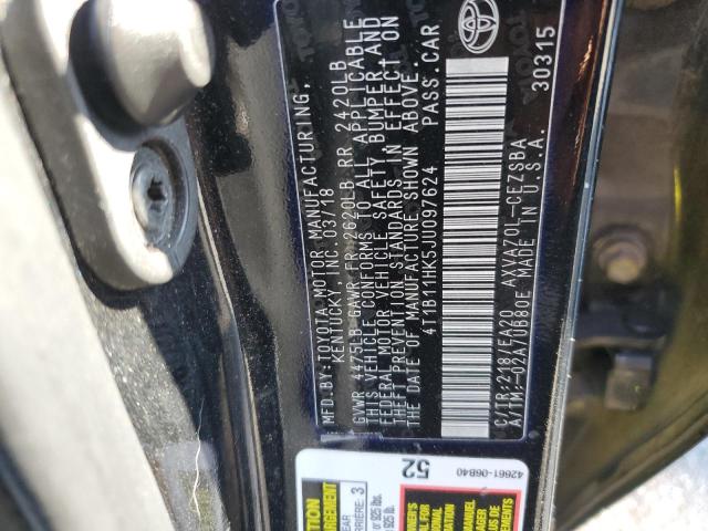 2018 TOYOTA CAM 4T1B11HK5JU097624