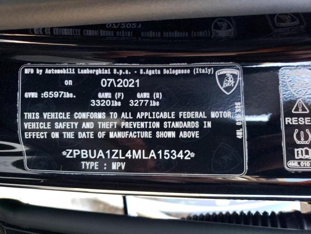 2021 LAMBORGHINI URUS ZPBUA1ZL4MLA15342