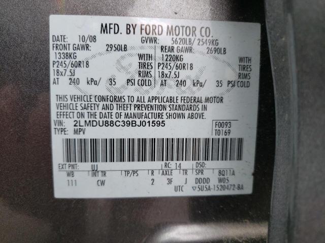 2LMDU88C39BJ01595 Lincoln MKX