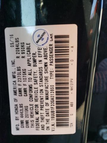 2016 ACURA TLX - 19UUB1F33GA013950