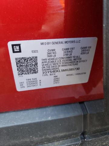 2021 CADILLAC ESCALADE S 1GYS4EKL5MR285730