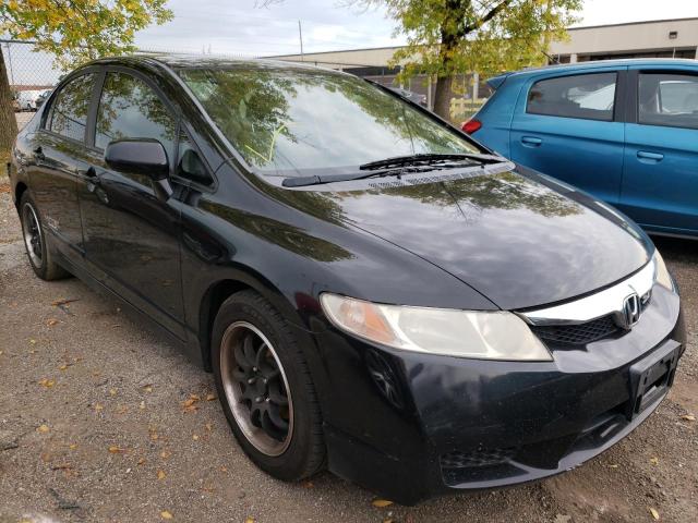 Salvage cars for sale from Copart Wheeling, IL: 2009 Honda Civic LX