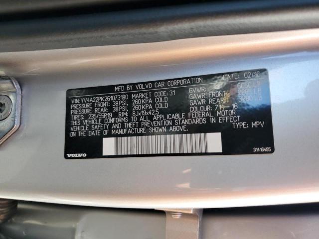 YV4A22PK2G1073180 Volvo XC90
