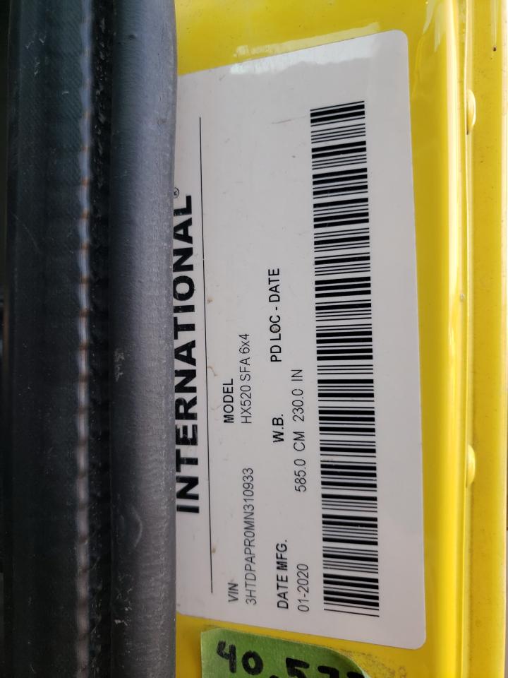 3HTDPAPR0MN310933 INTERNATIONAL ALL MODELS 2021