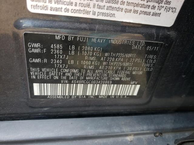 4S4BRCGC0B3420869 Subaru Outback 2.5i Premium