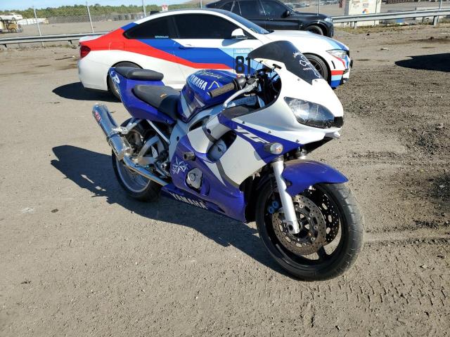 Salvage cars for sale from Copart Brookhaven, NY: 2002 Yamaha YZFR6 L