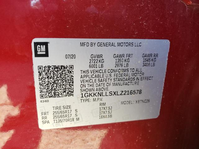 2020 GMC ACADIA AT4 1GKKNLLSXLZ216578