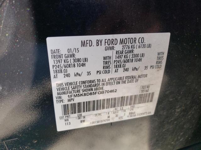 1FM5K8D85FGB70462 Ford EXPLORER XLT