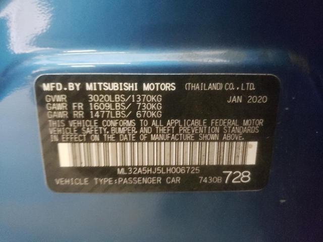 2020 MITSUBISHI MIRAGE LE ML32A5HJ5LH006725