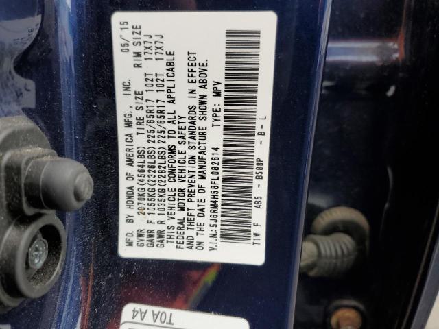 2015 HONDA CRV EX 5J6RM4H58FL082614