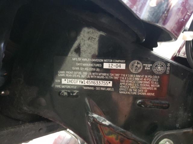 2005 HARLEY-DAVIDSON FLHRSI 1HD1FYW145Y633755