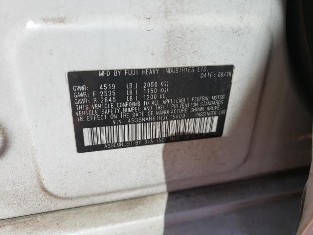 2017 SUBARU LEGACY SPO 4S3BNAR61H3015009