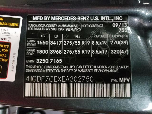 2014 MERCEDES-BENZ GL 450 4MA - 4JGDF7CEXEA302750