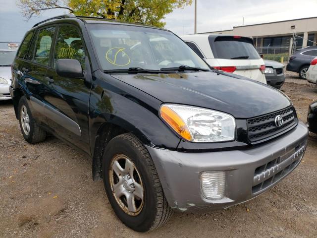 Salvage cars for sale from Copart Wheeling, IL: 2002 Toyota Rav4