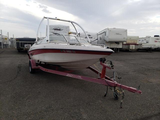 Salvage boats for sale at Pasco, WA auction: 2000 Reinell Boat With Trailer